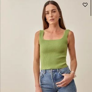 REFORMATION Julia Ribbed Sweater Tank